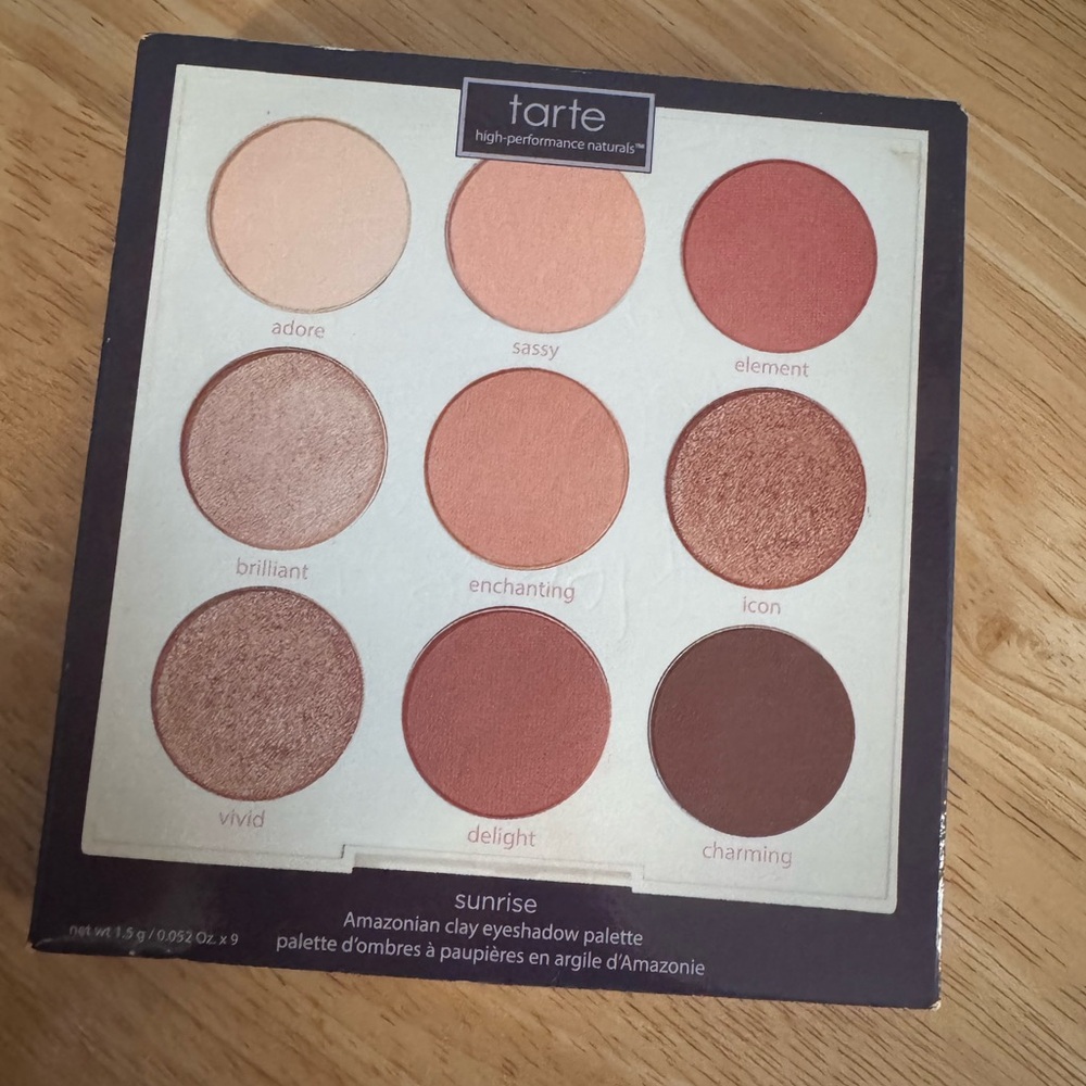 Tarte Amazonian Clay Eyeshadow Palette Sunrise 1.5g BRAND NEW NEVER USED